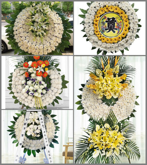 四川成都金堂县三星镇来宝沱村花圈速递